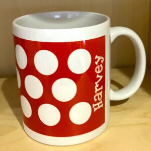Personalised Red Polkadot mug