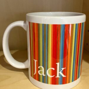 Personalised Stripes mug
